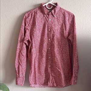 🌻3/$25 Men's Uniqlo Red Patterned Shirt